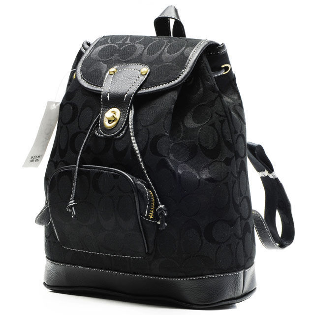 Coach Classic In Signature Medium Black Backpacks CBJ [Coach160310-1532] - $63.99 : Coach Outlet ...